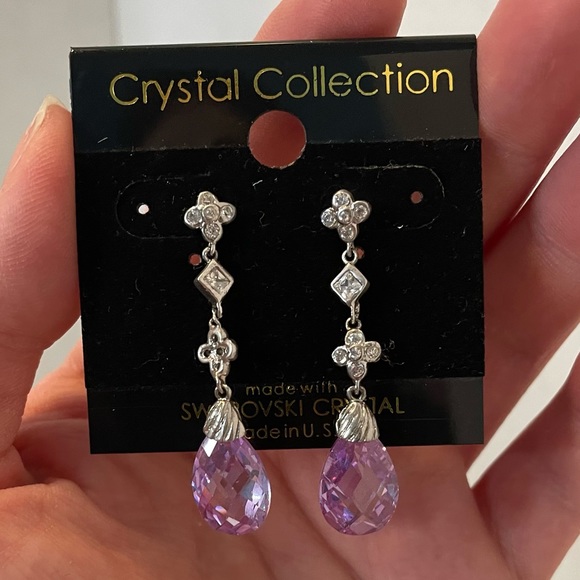 Purple earrings - Picture 3 of 4